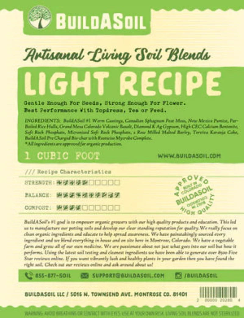 Build a Soil Light Recipe (1 cuft)